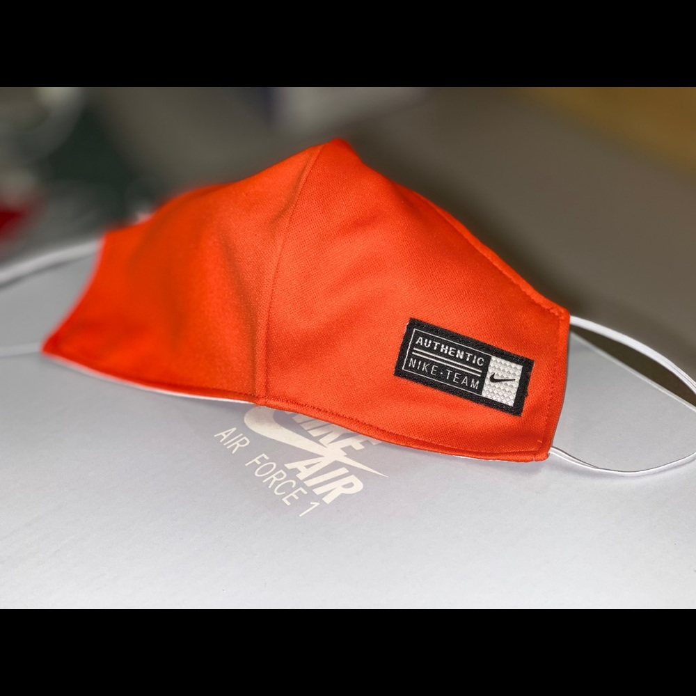 Orange Nike Face Mask